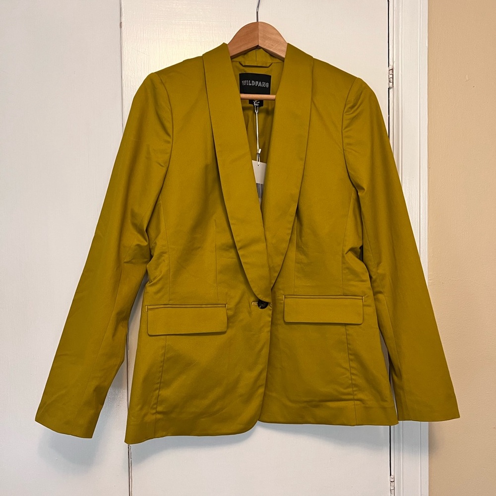 Wildfang Mustard 3 piece suit set